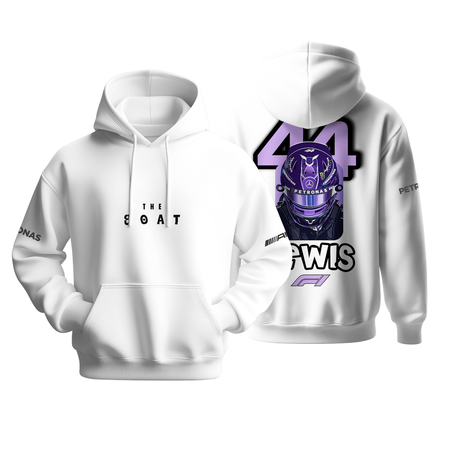 Lewis The Goat White Hoodie
