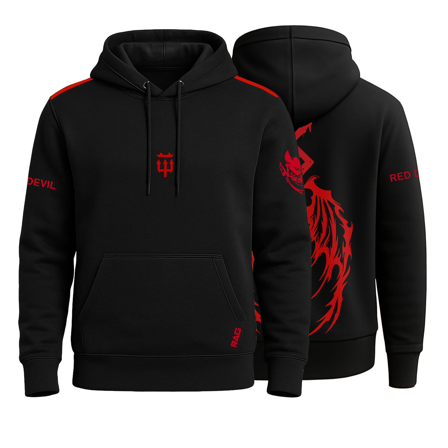 Rag Red Devil Black Hoodie