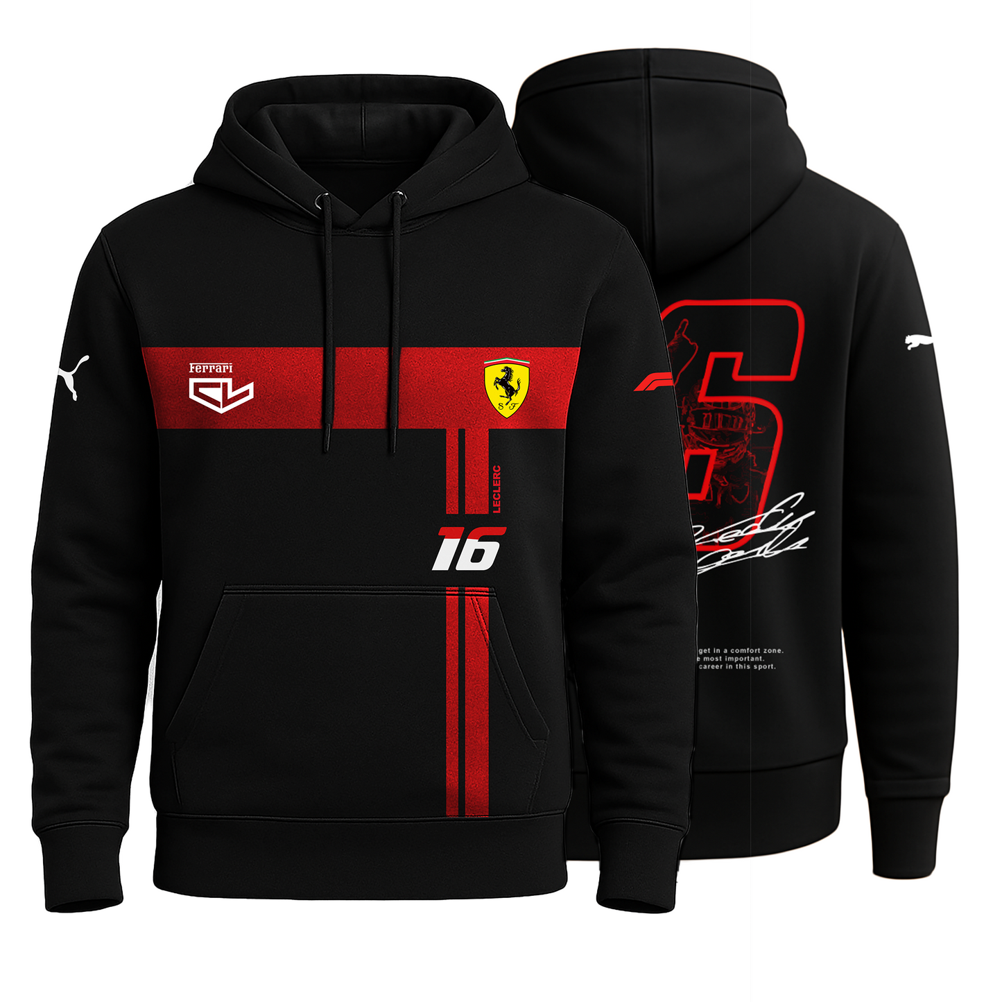 Motorsport Ferrari Leclerc 16 Hoodie