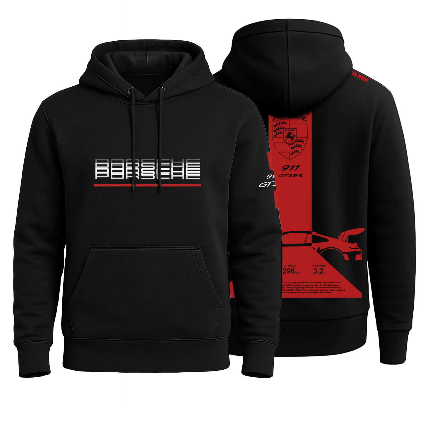 Porsche Motorsport Black Hoodie