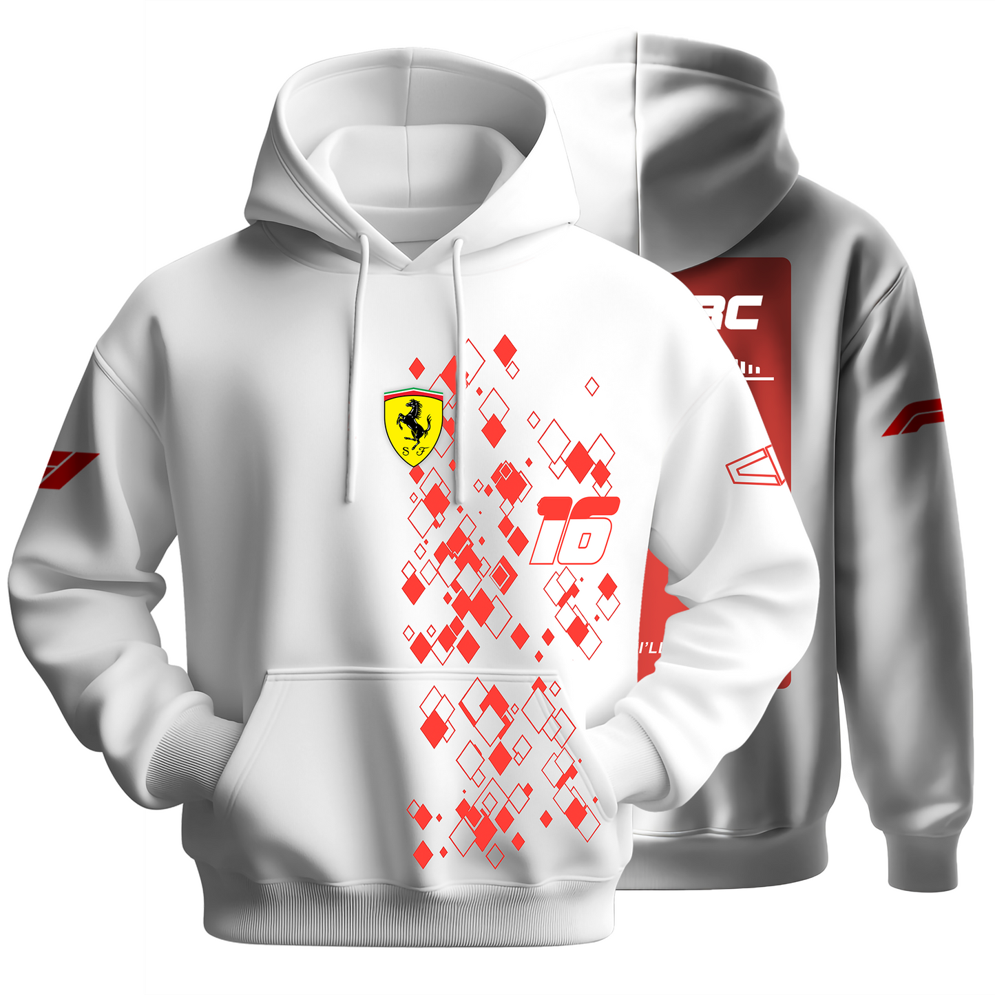 Rag Leclerc White Hoodie