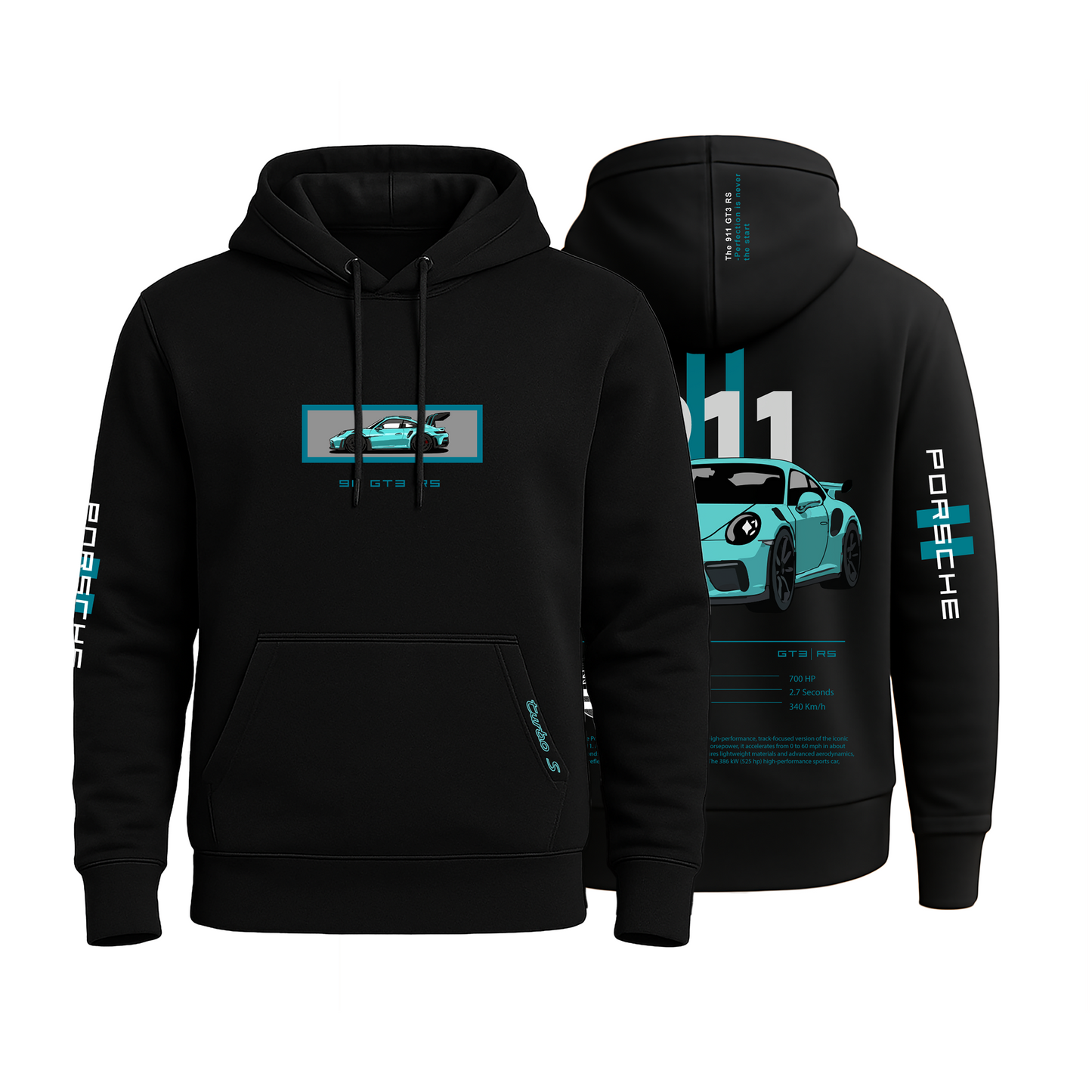 Porsche 911 Motorsport Black Hoodie