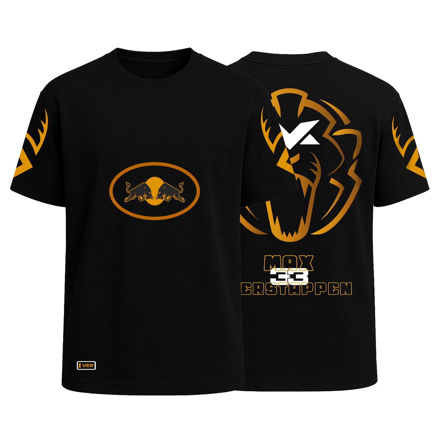 Max-Gold Foil Motorsport T-Shirt