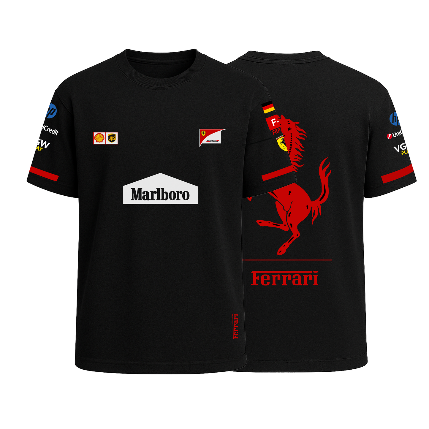 Ferrari-Scuderia Half Sleeve T-Shirt