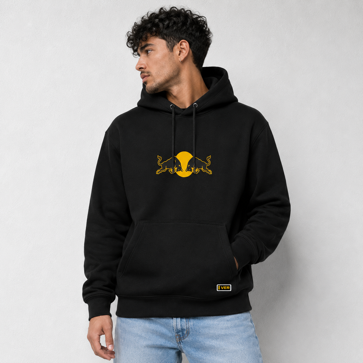 Max Gold Foil Black Hoodie