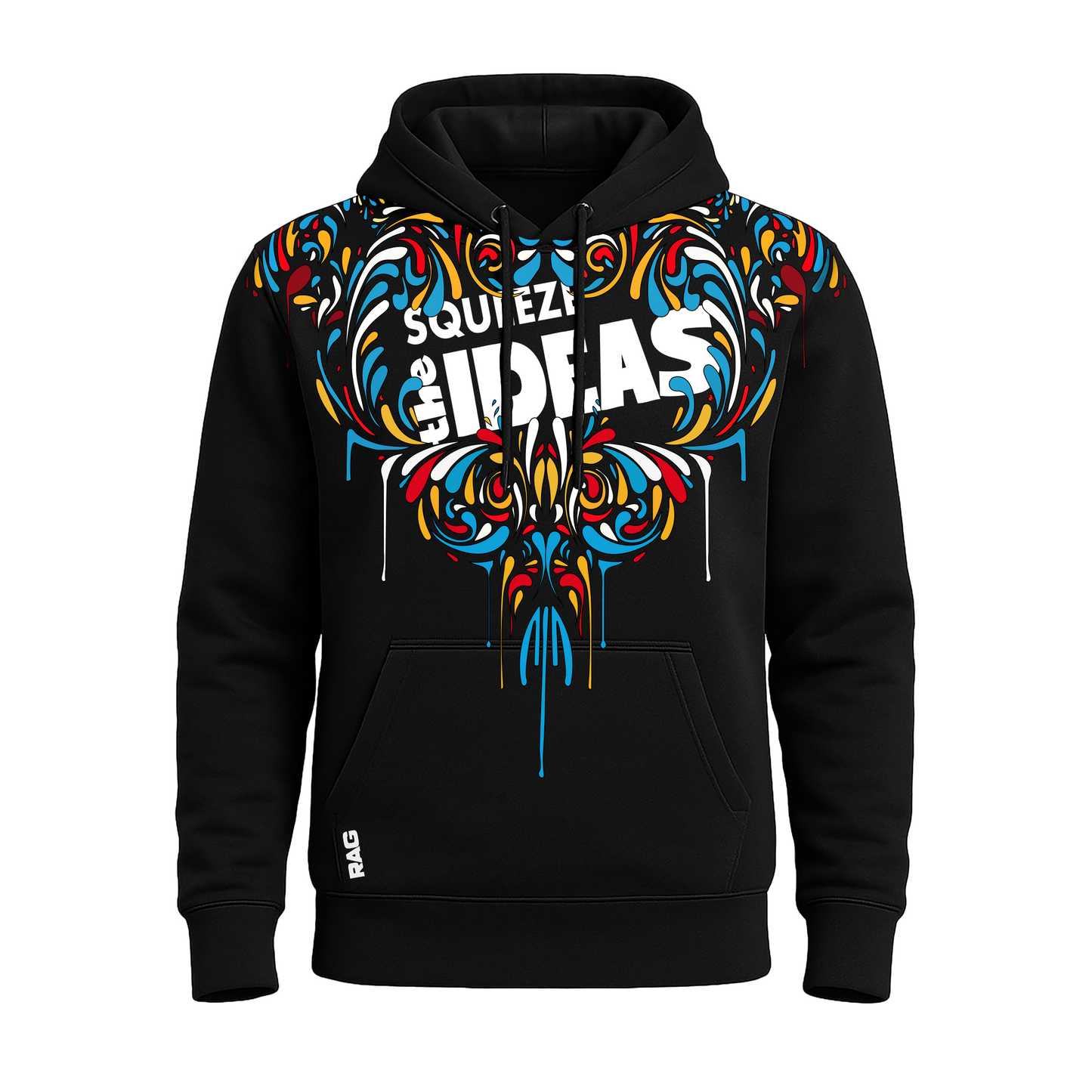 Rag Squeeze Idea Black Hoodie