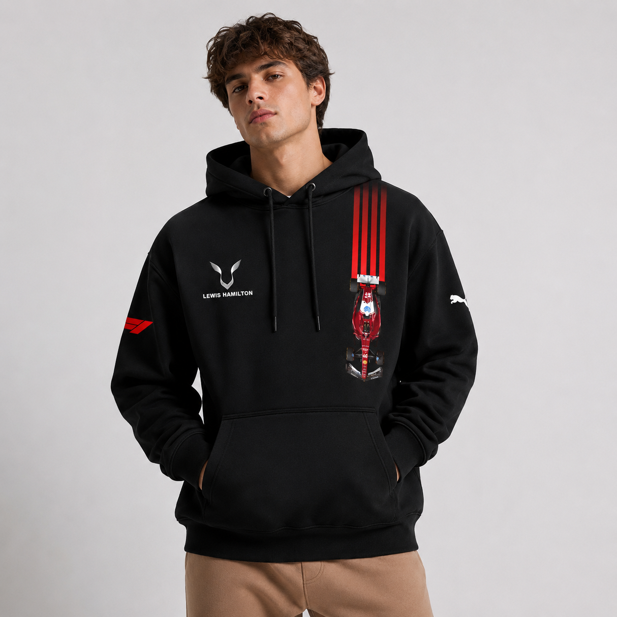 Rag Lewis Hamilton Black Hoodie