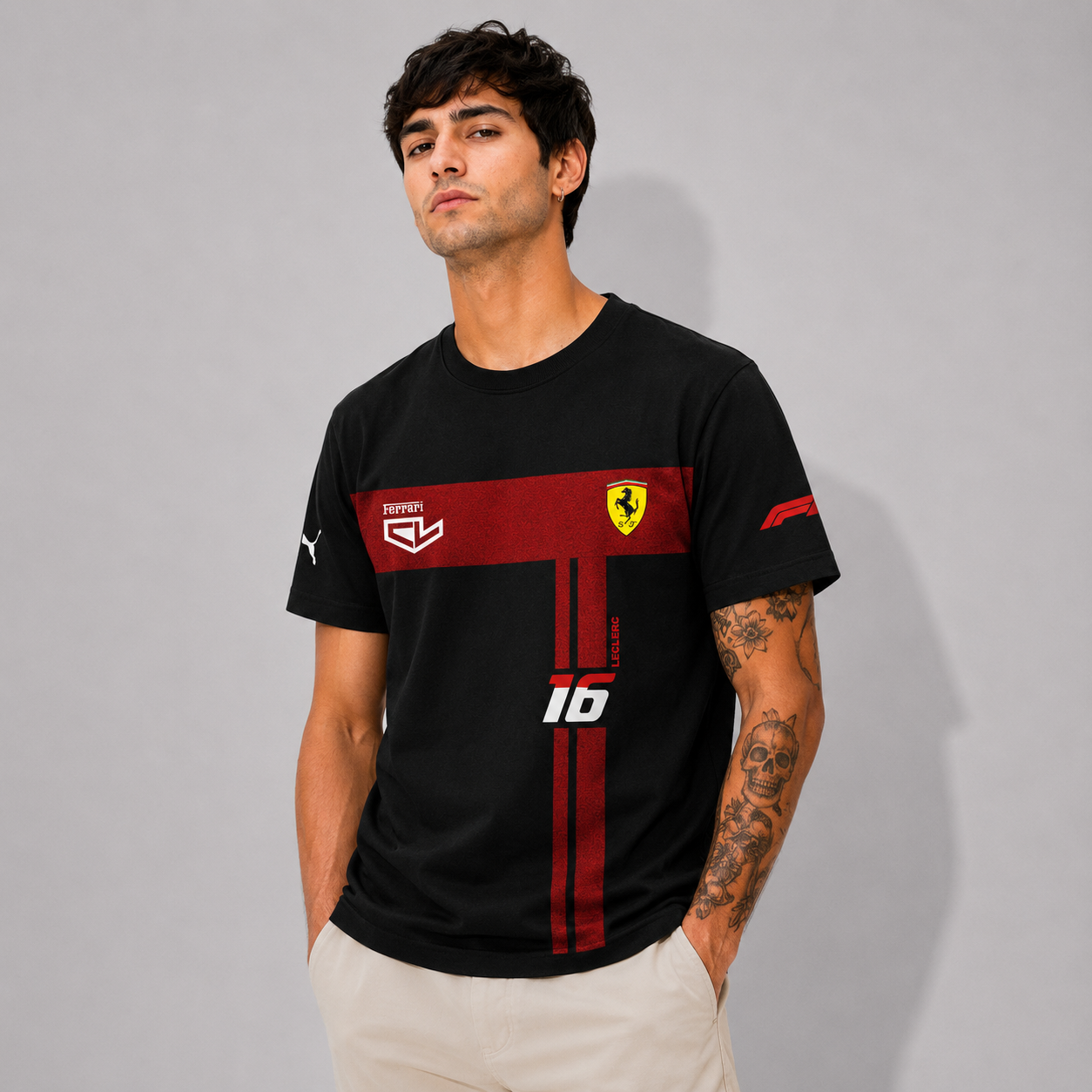 Motorsport Leclerc Ferrari 16 T-Shirt