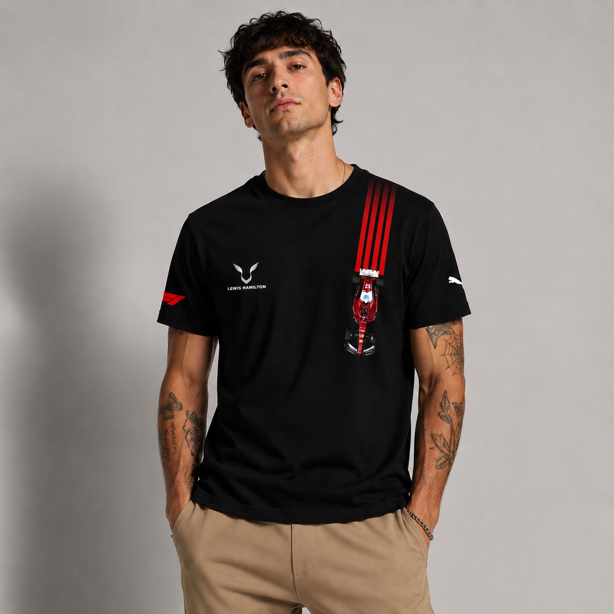 Lewis Hamilton Motorsport Half Sleeve T-Shirt