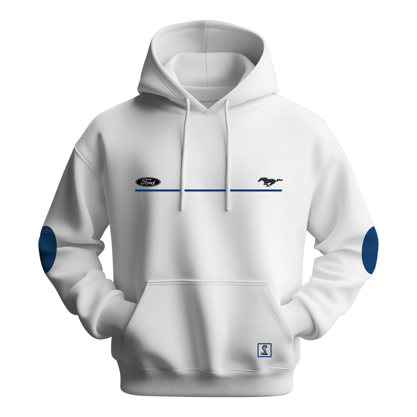 Rag Ford Motorsport White Hoodie