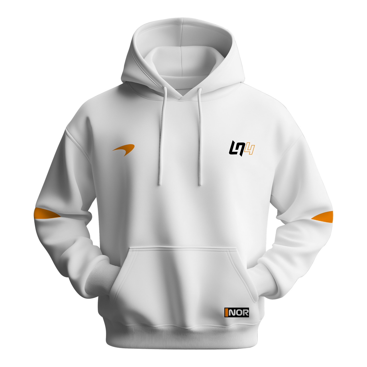 Lando Norris Motorsport White Hoodie