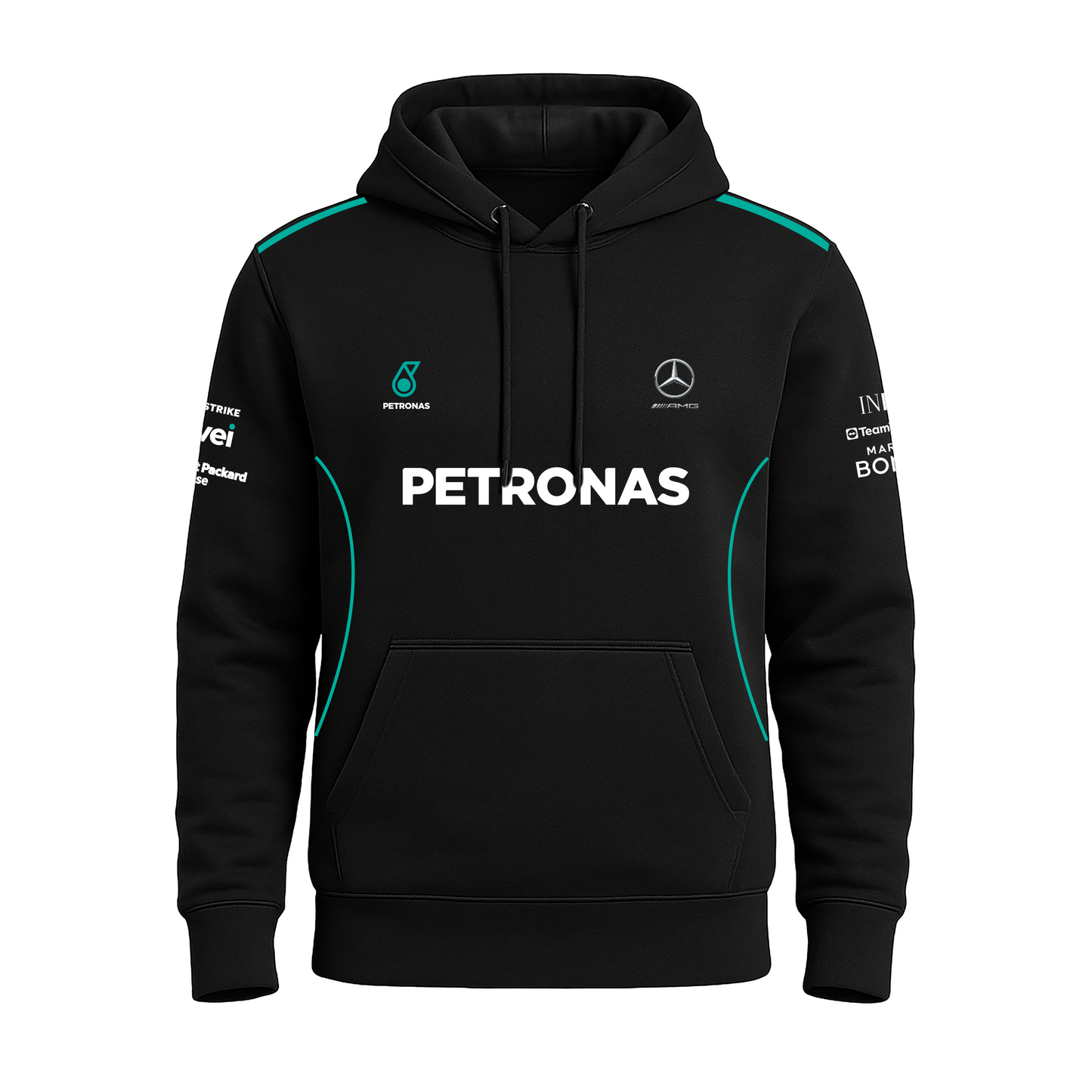 Neon Mercedes-Benz Black Hoodie