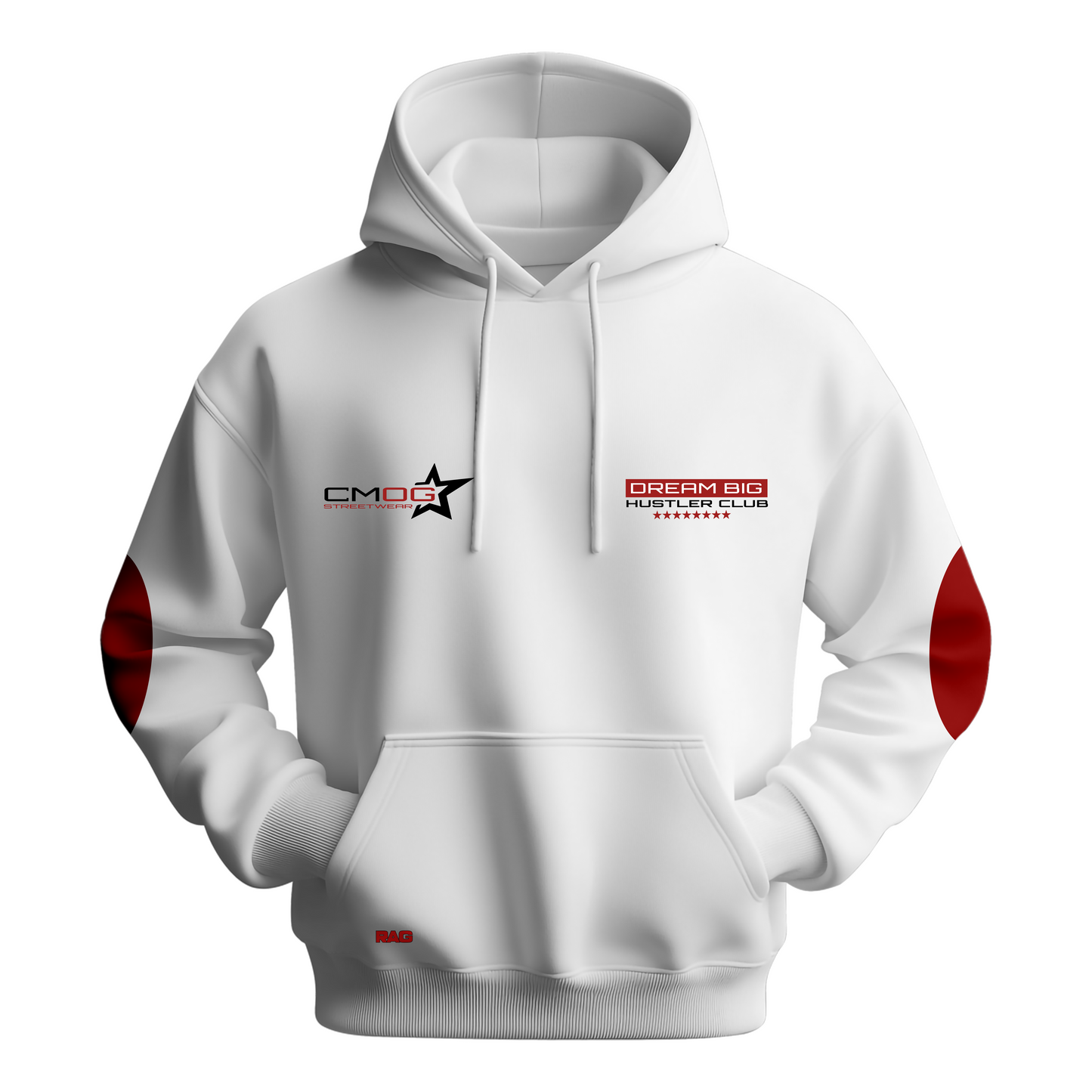 Rag Never Stop Pushing White Hoodie