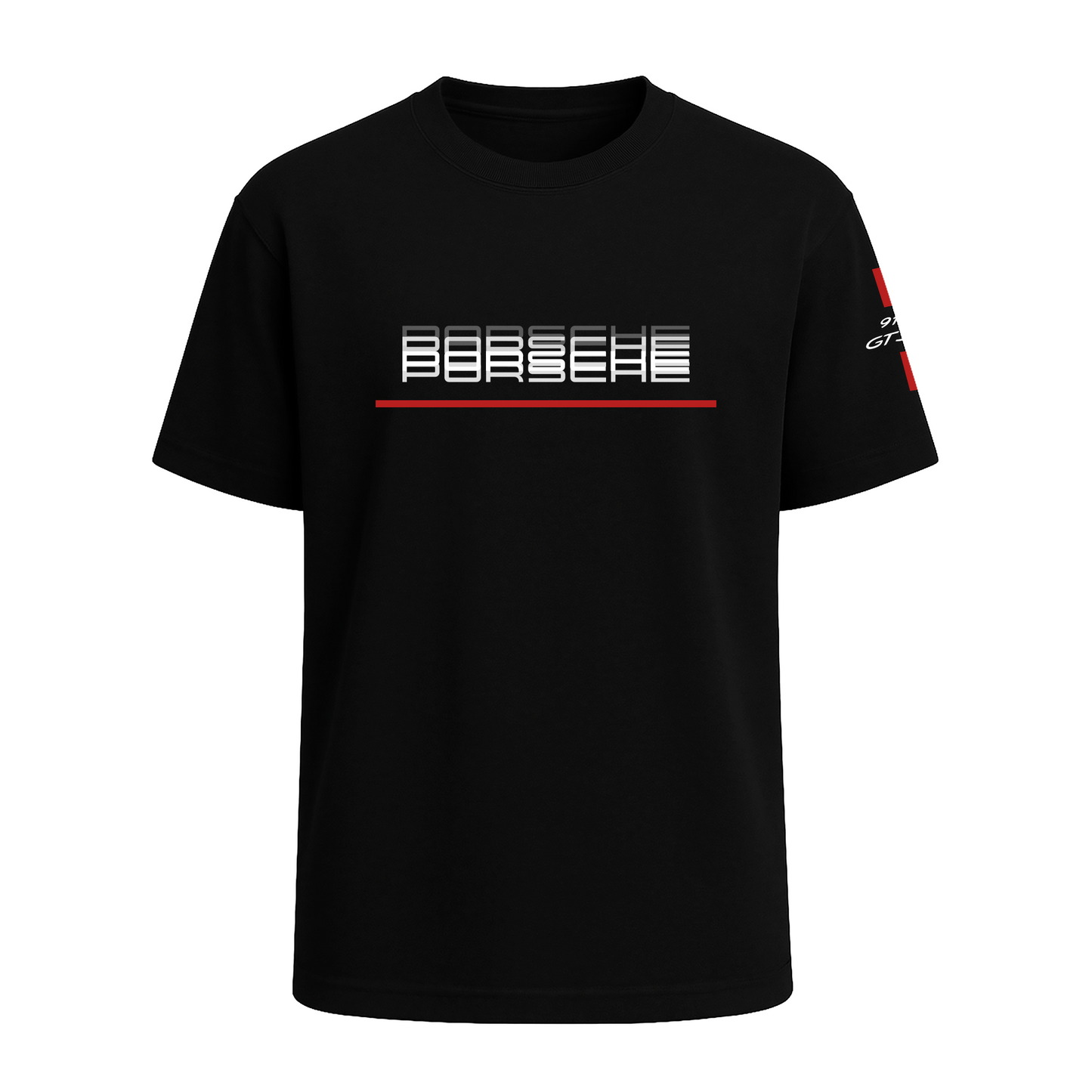Porsche Motorsport Black Half Sleeve T-Shirt