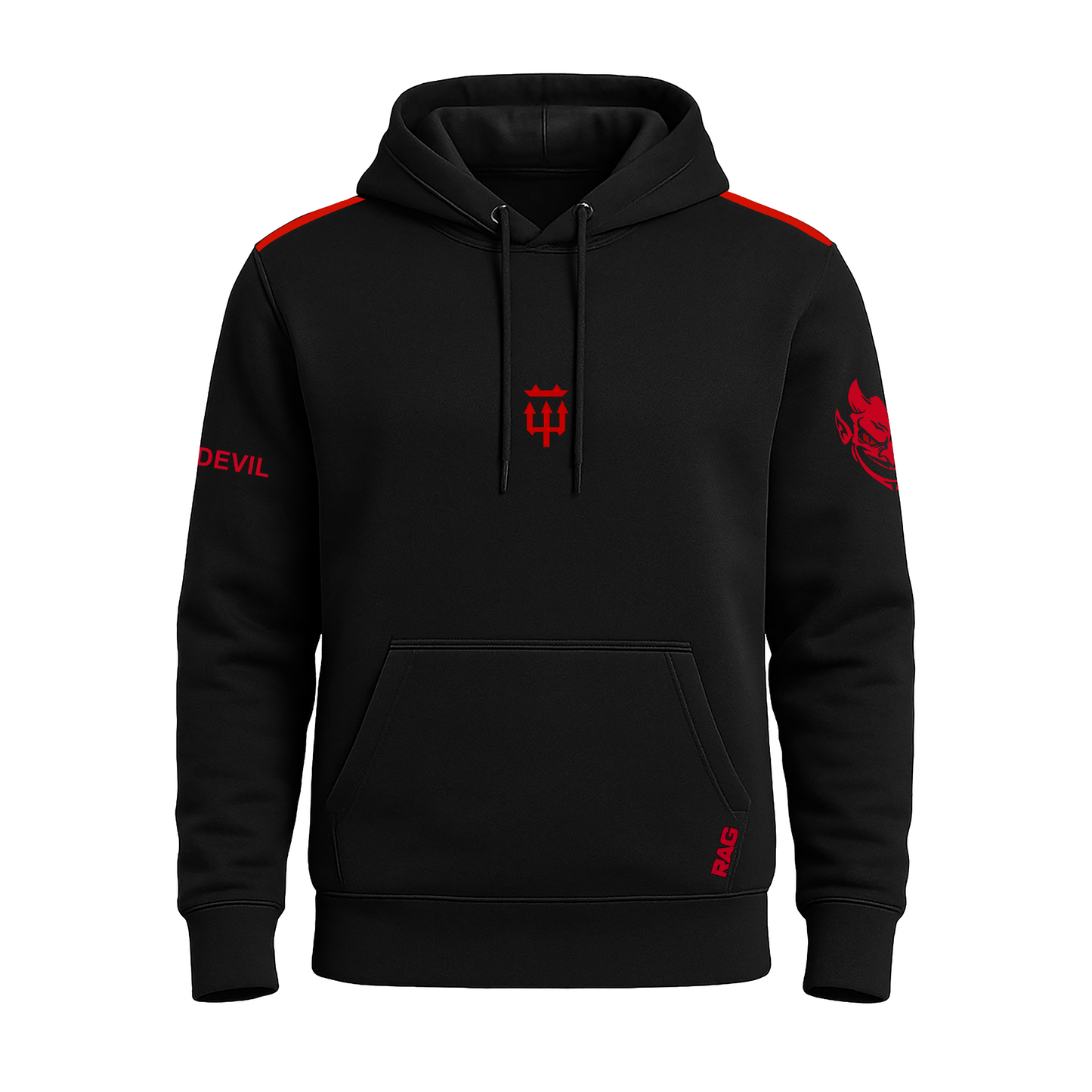 Rag Red Devil Black Hoodie