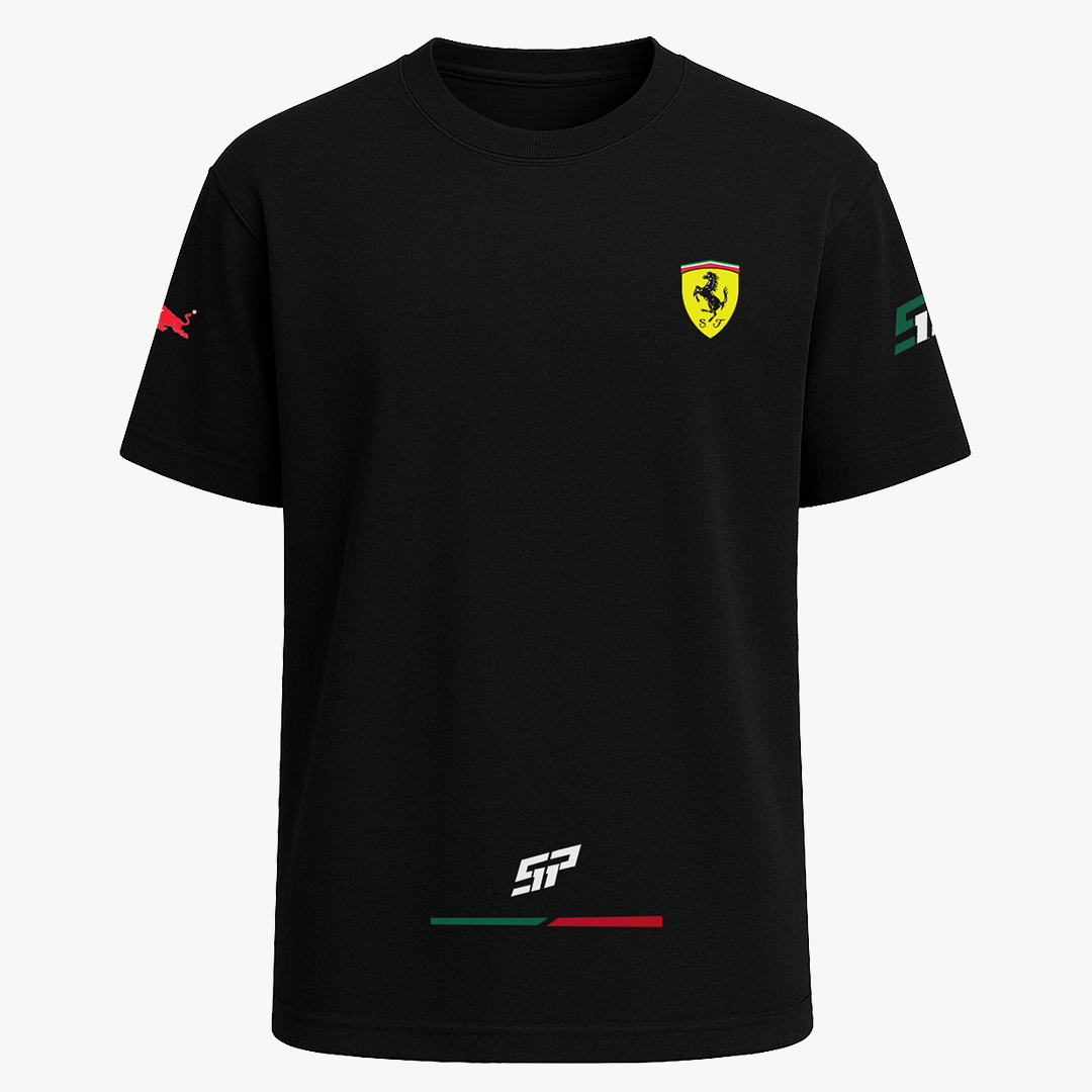 Red Ferrari Motorsport Half Sleeve T-Shirt