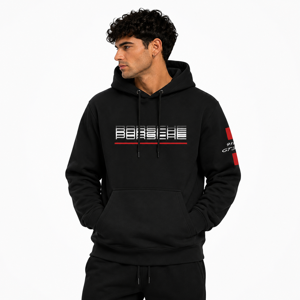 Porsche Motorsport Black Hoodie