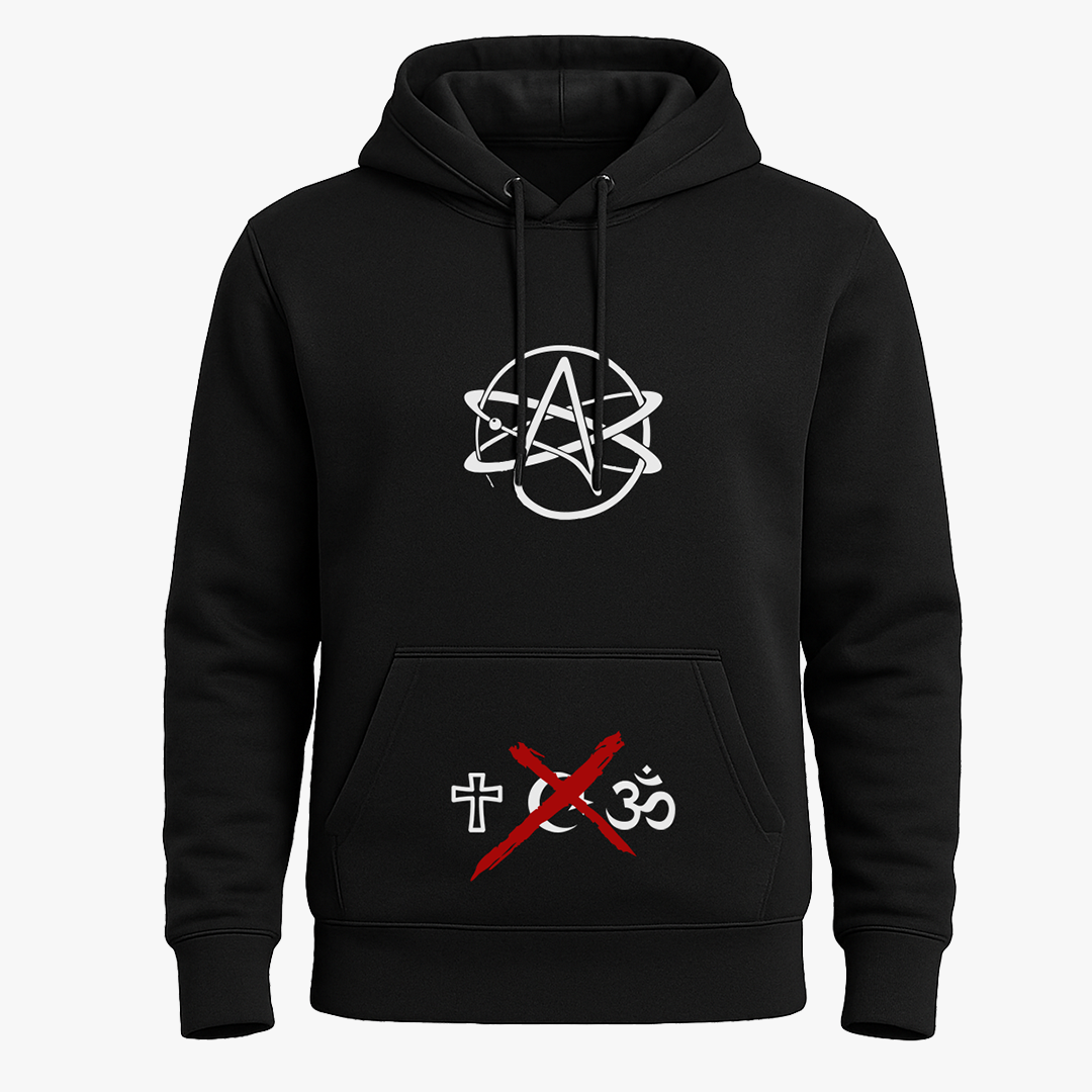 Rag Atheist Black Hoodie