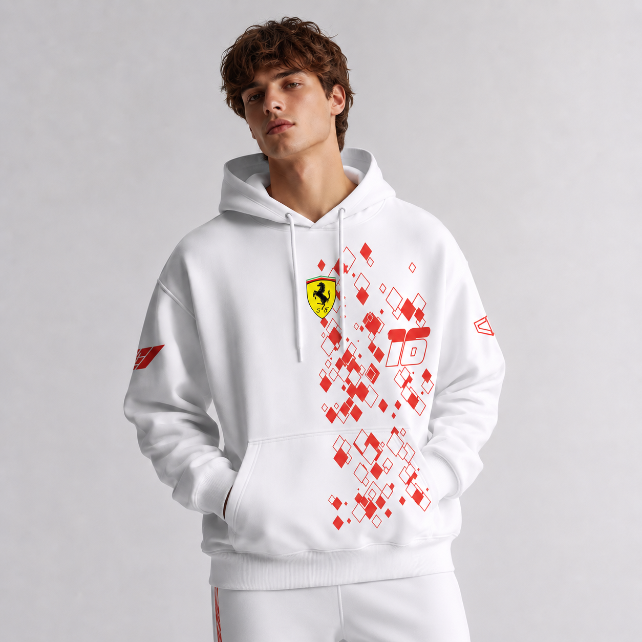 Rag Leclerc White Hoodie