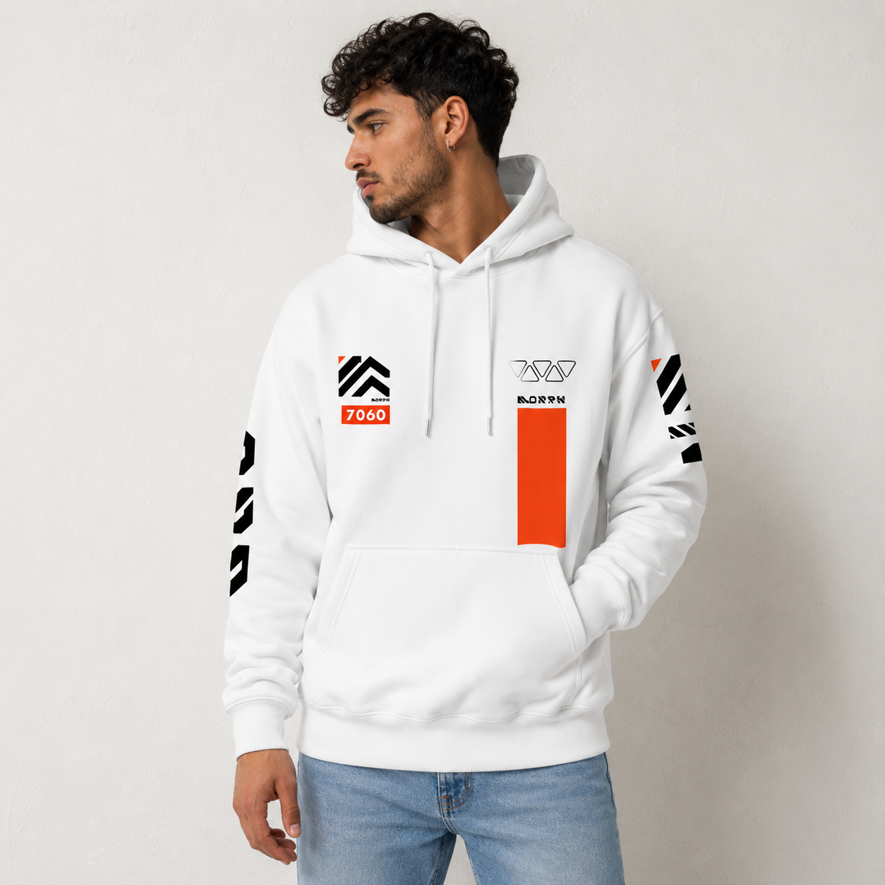 Rag 7060 White Hoodie