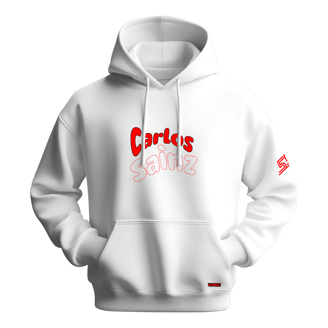 Motorsport Carlo Sainz White Hoodie