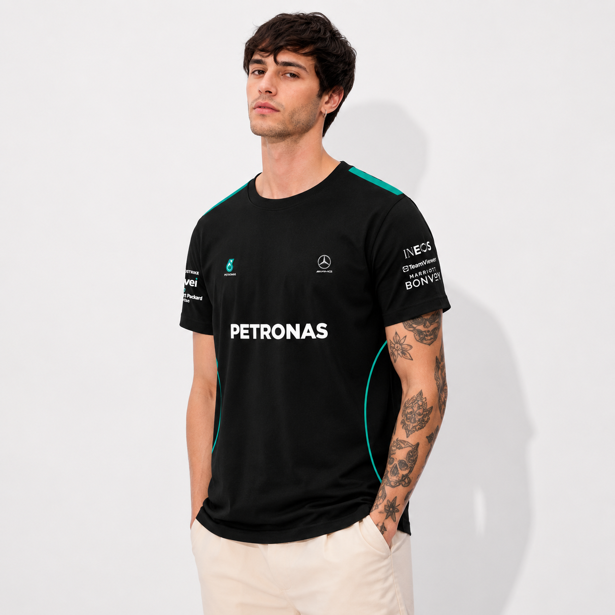 Neon Mercedes-Benz Half Sleeve T-shirt