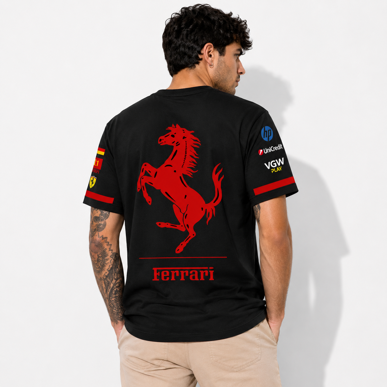 Ferrari-Scuderia Half Sleeve T-Shirt