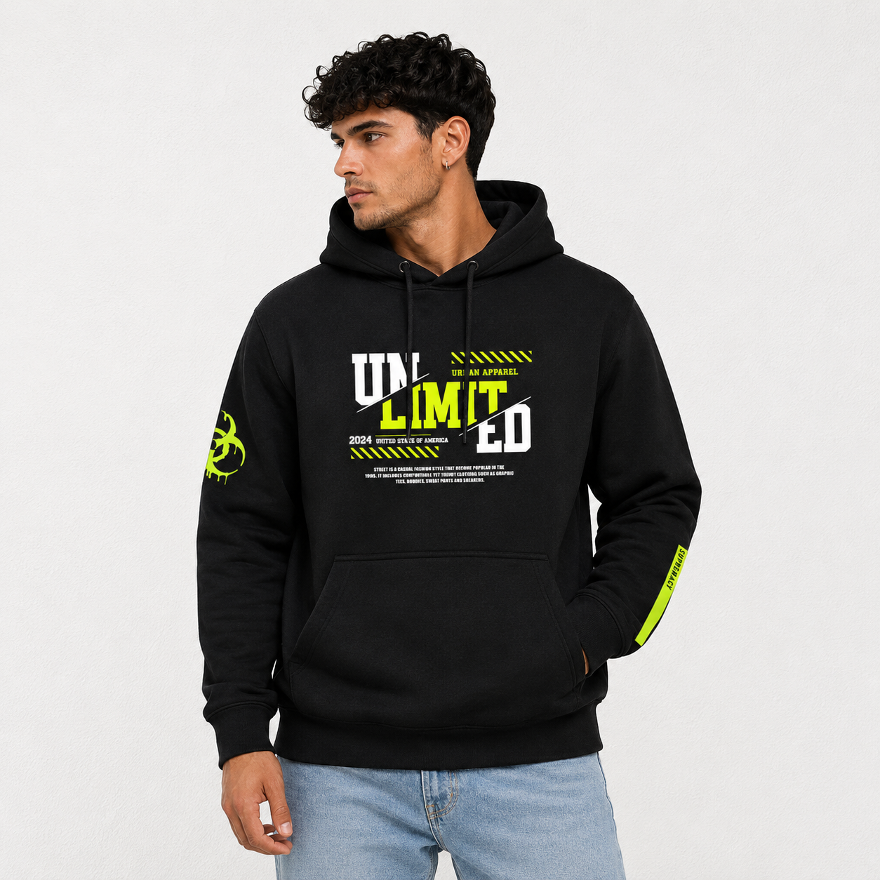 Rag Unlimited Black Hoodie