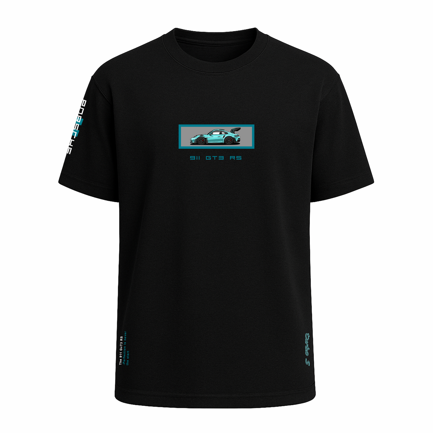 Porsche 911 Motorsport Black Half Sleeve T-Shirt