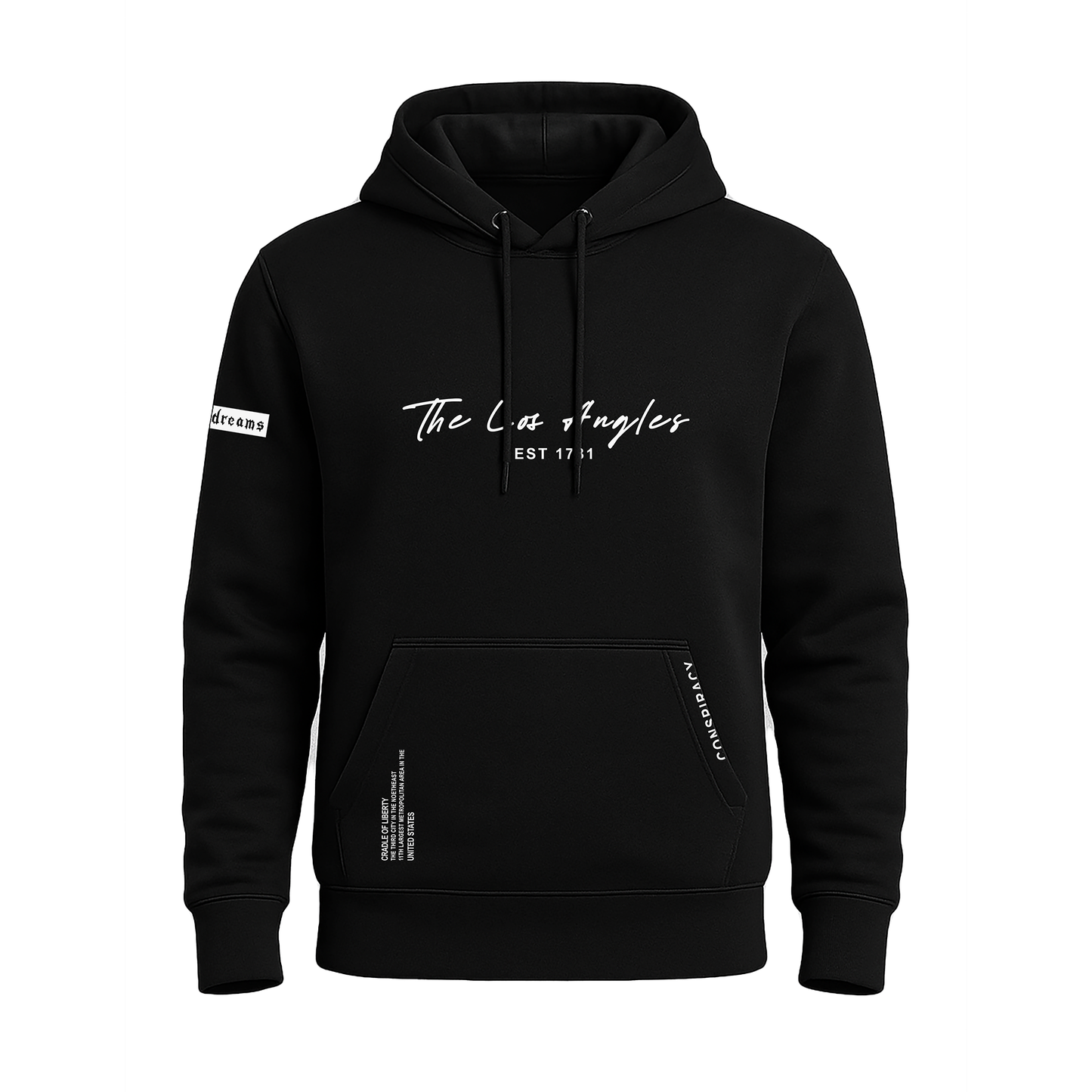 Rag Los Angels Black Hoodie