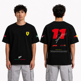 Red Ferrari Motorsport Oversized T-Shirt