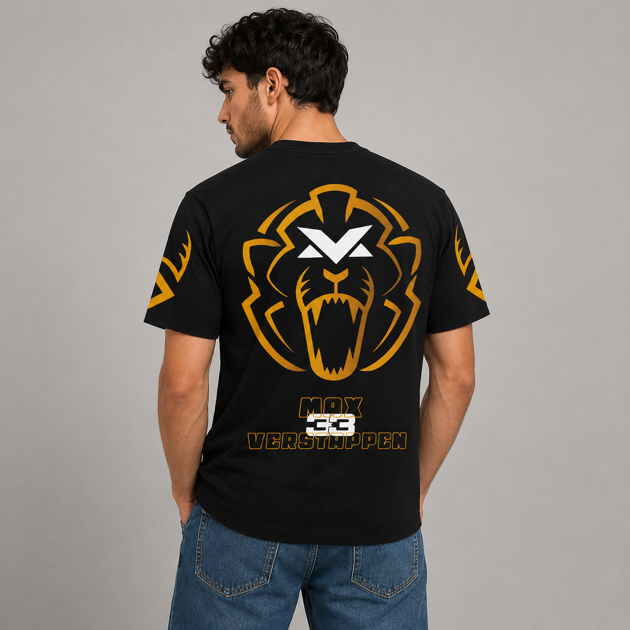 Max-Gold Foil Motorsport T-Shirt