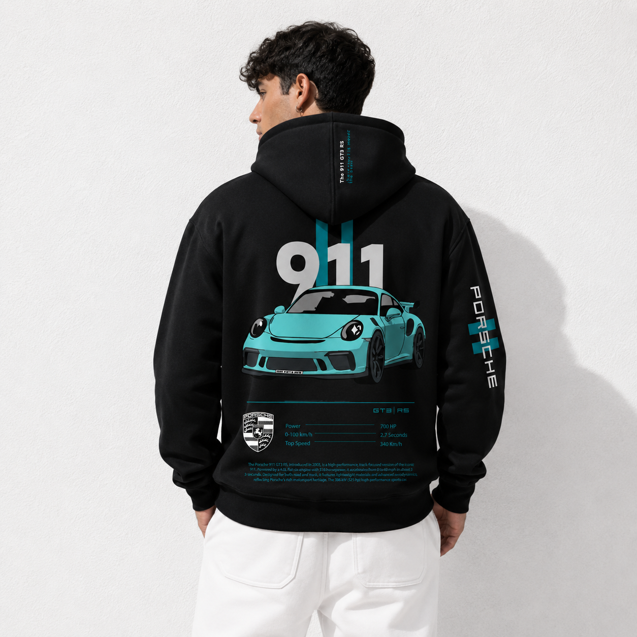 Porsche 911 Motorsport Black Hoodie