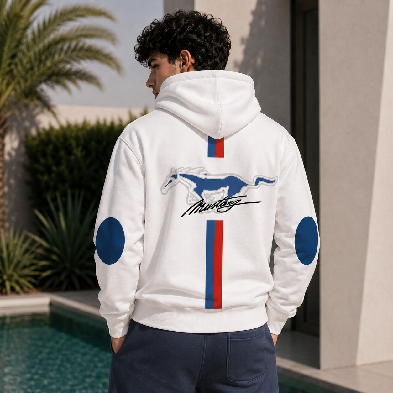 Rag Ford Motorsport White Hoodie