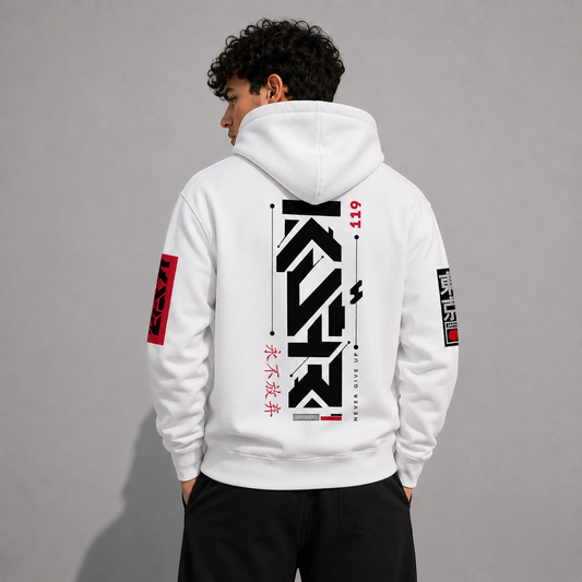 Rag Never Give Up Black Hoodie