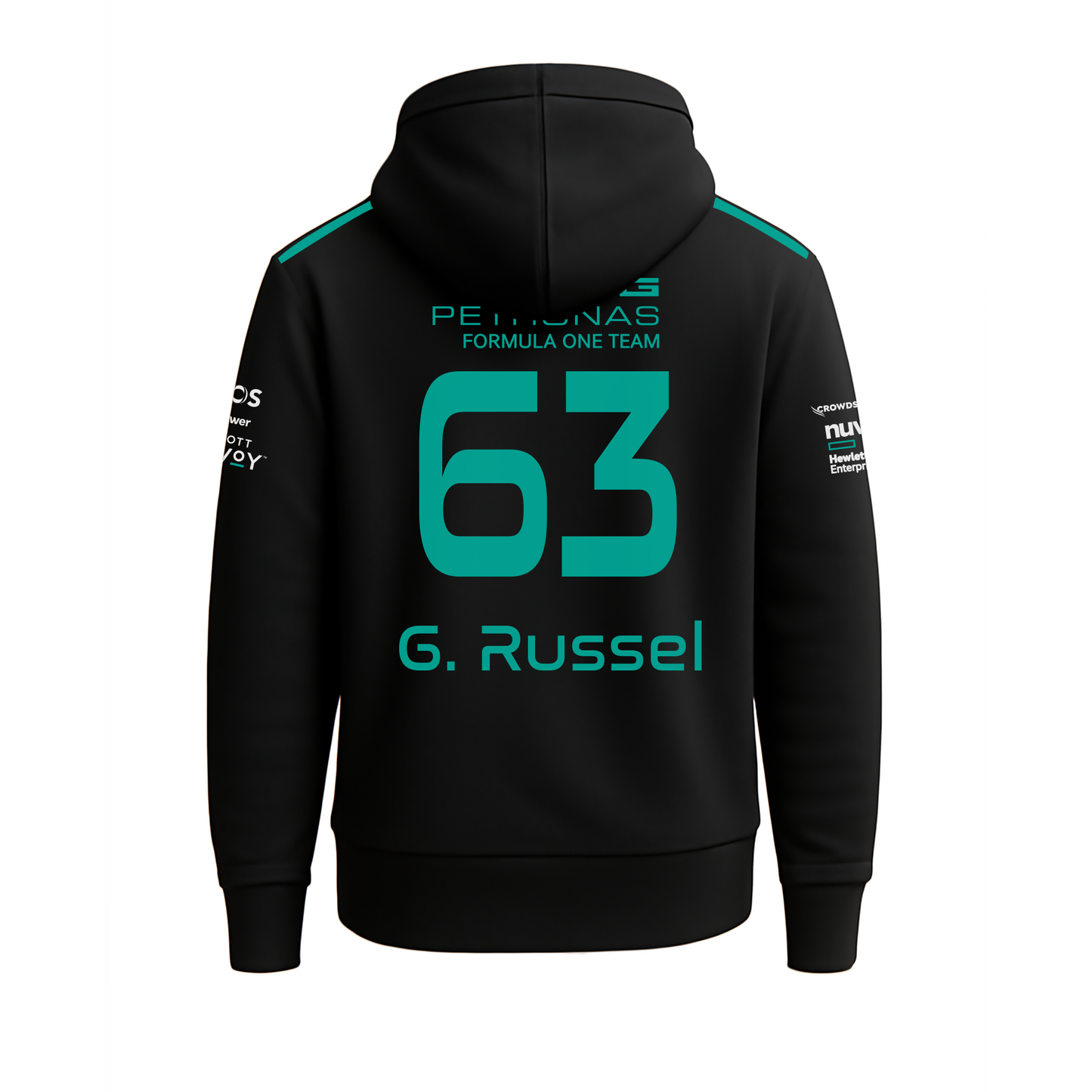 Neon Mercedes-Benz Black Hoodie