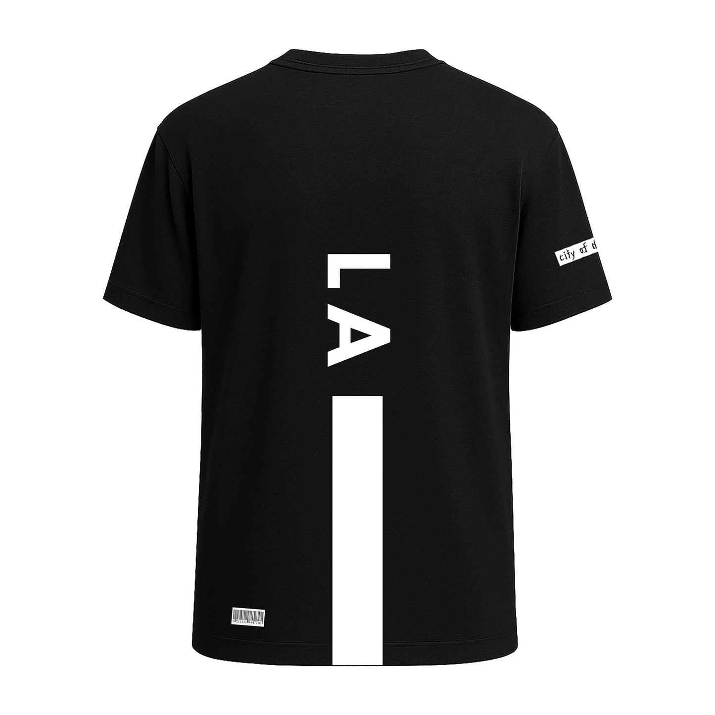 Rag Los Angels Black Half Sleeve T-Shirt