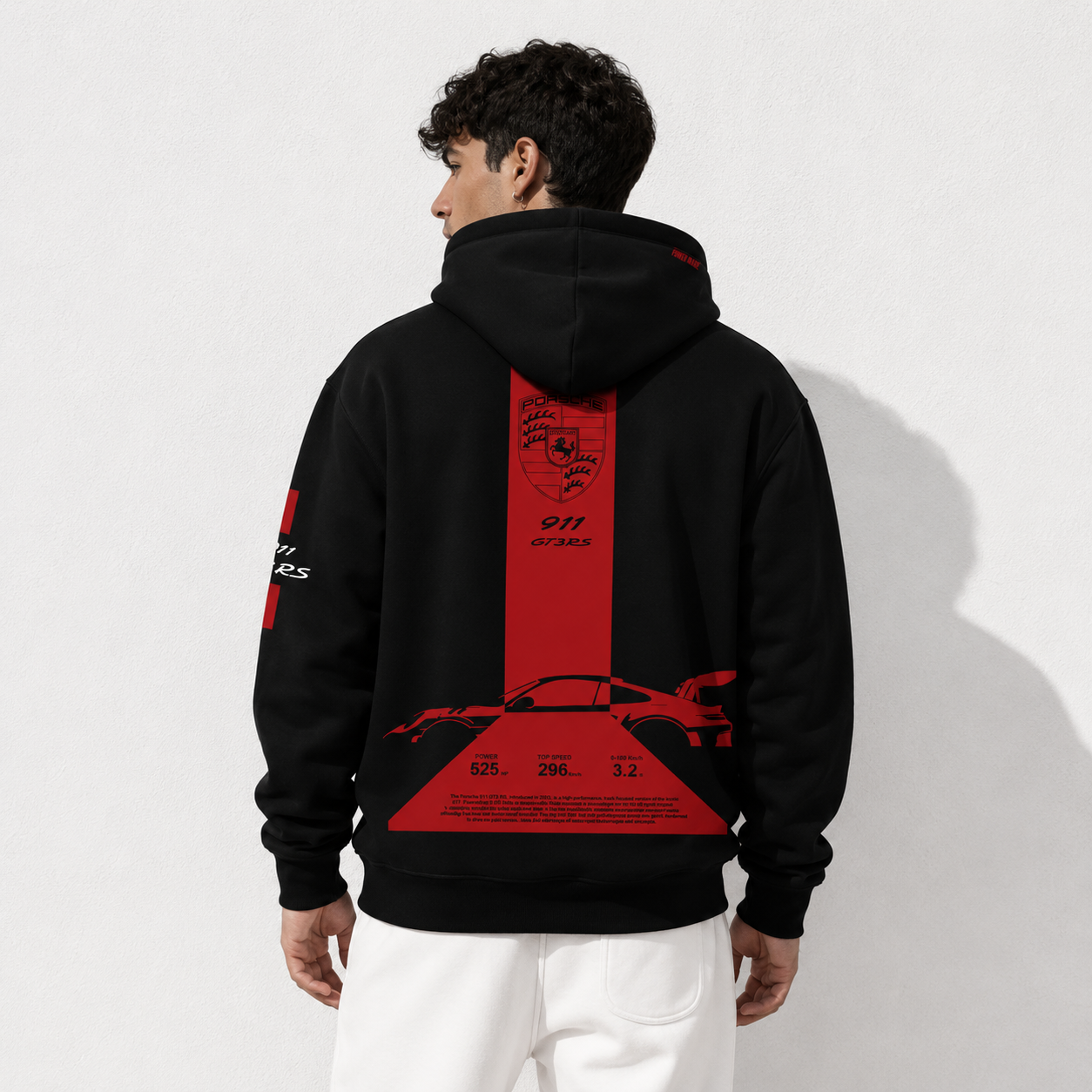 Porsche Motorsport Black Hoodie