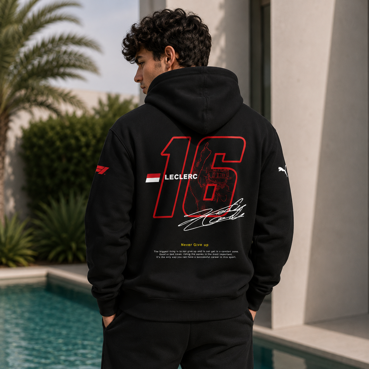 Motorsport Ferrari Leclerc 16 Hoodie