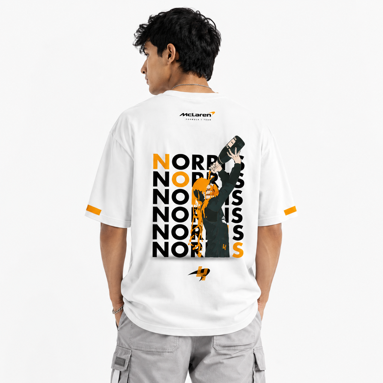 Lando Norris Motorsport White Oversized T-Shirt