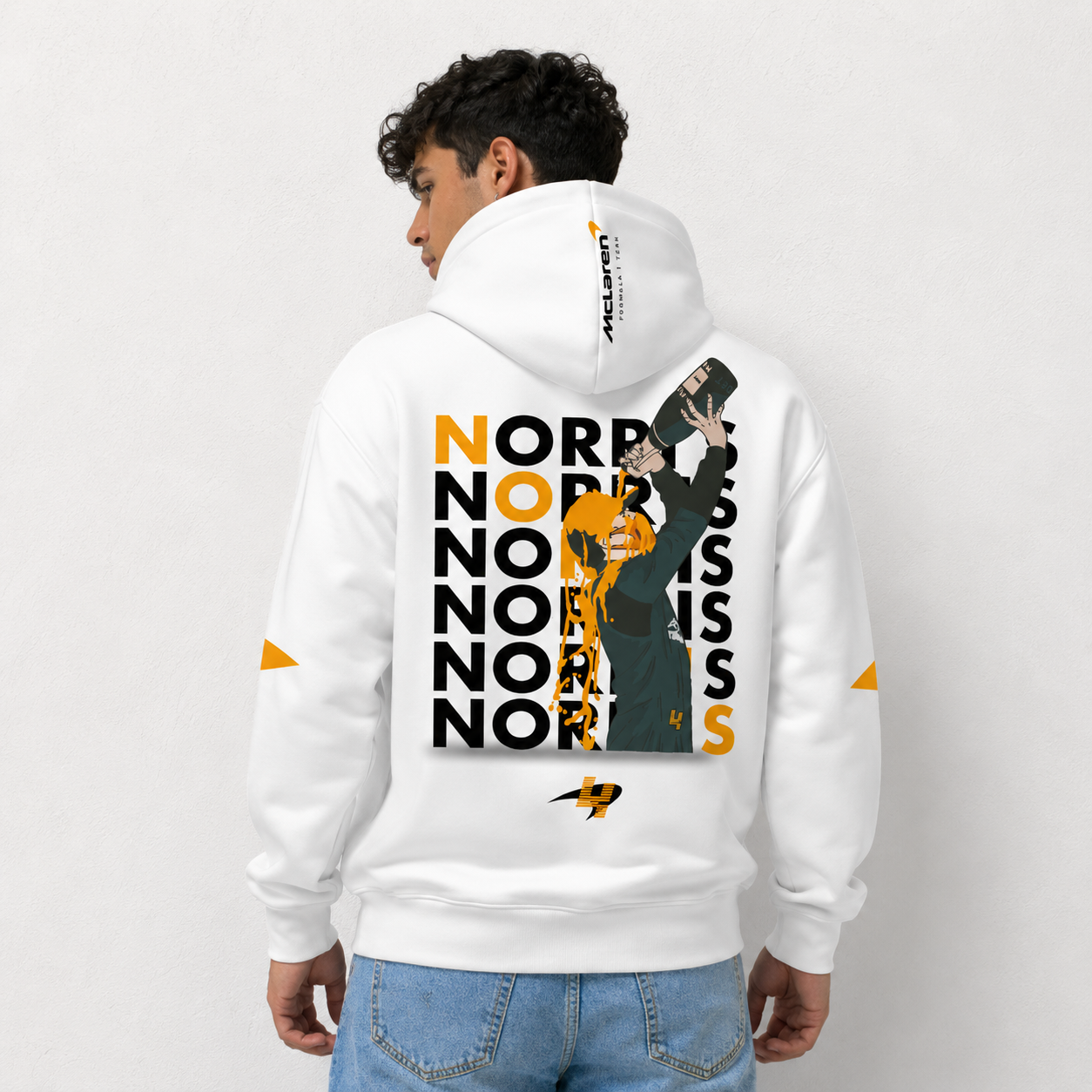 Lando Norris Motorsport White Hoodie