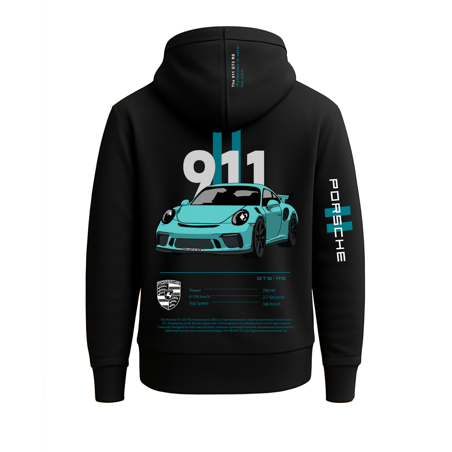Porsche 911 Motorsport Black Hoodie