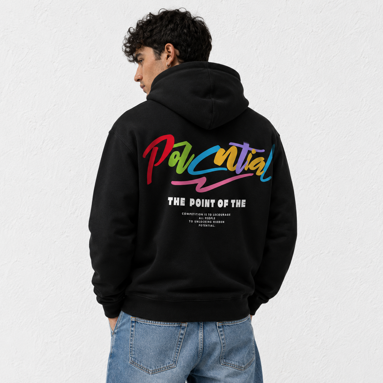 Rag Squeeze Idea Black Hoodie