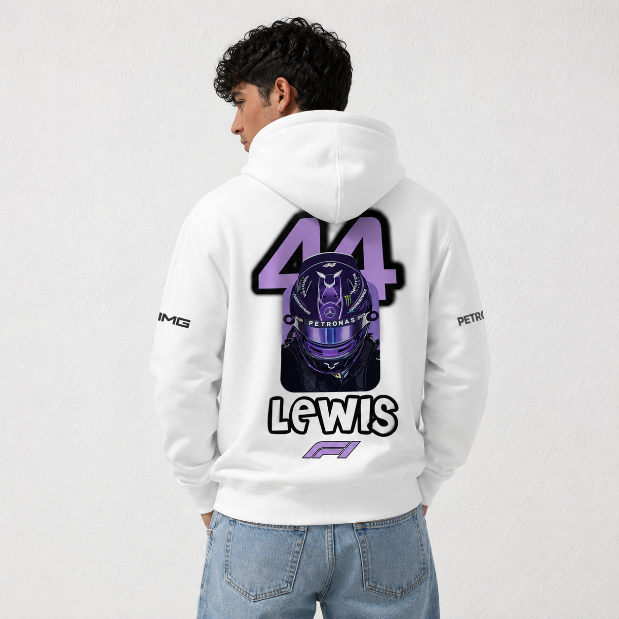 Lewis The Goat White Hoodie