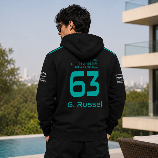 Neon Mercedes-Benz Black Hoodie
