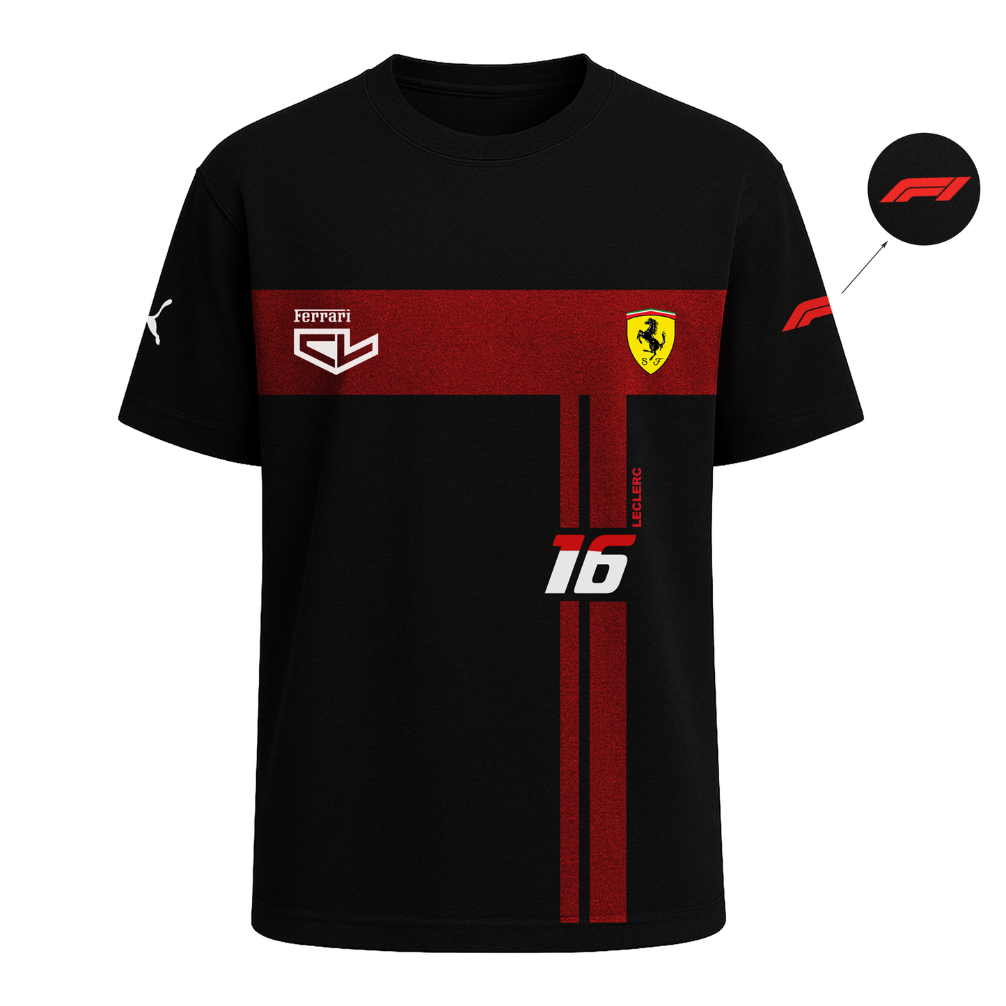 Motorsport Leclerc Ferrari 16 T-Shirt