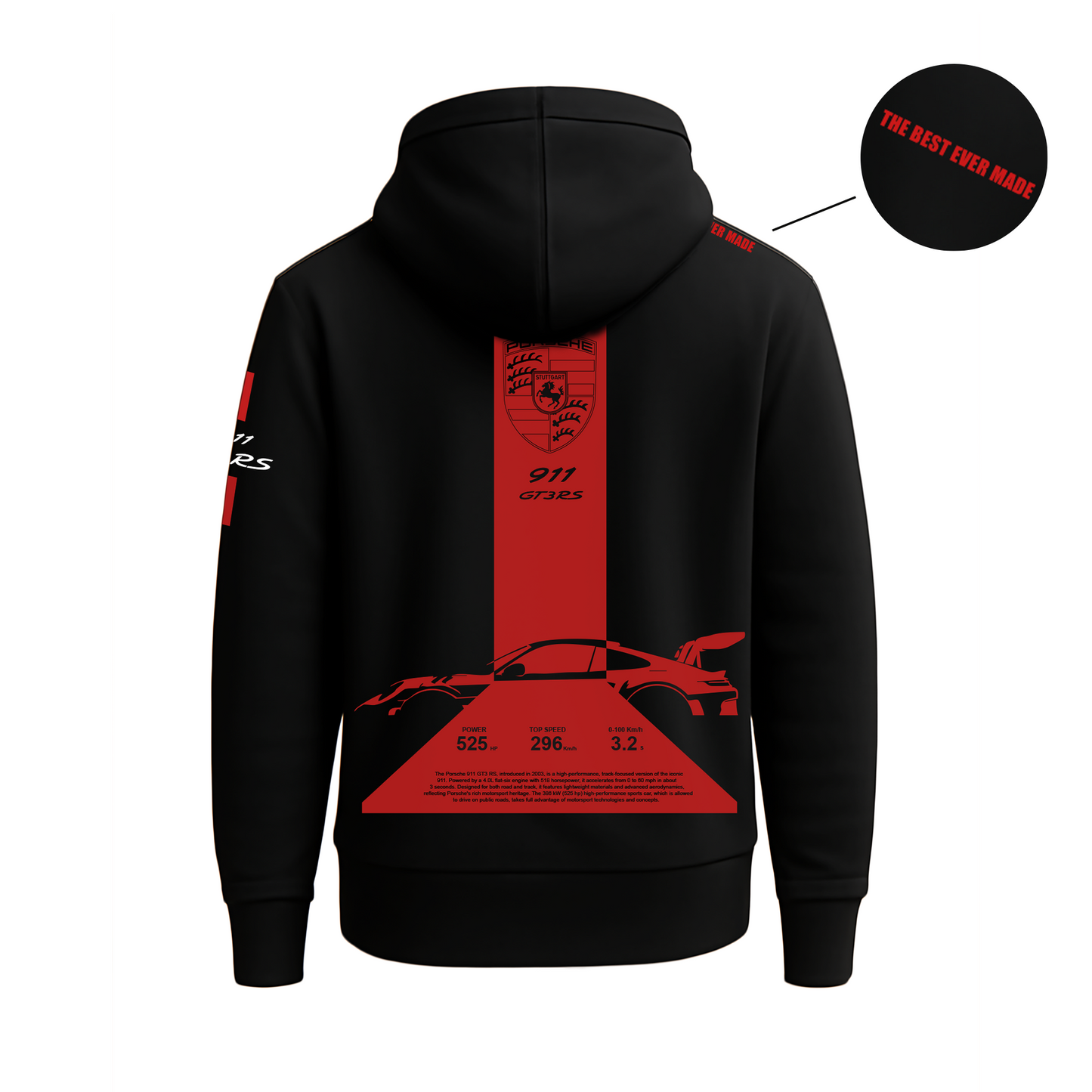 Porsche Motorsport Black Hoodie