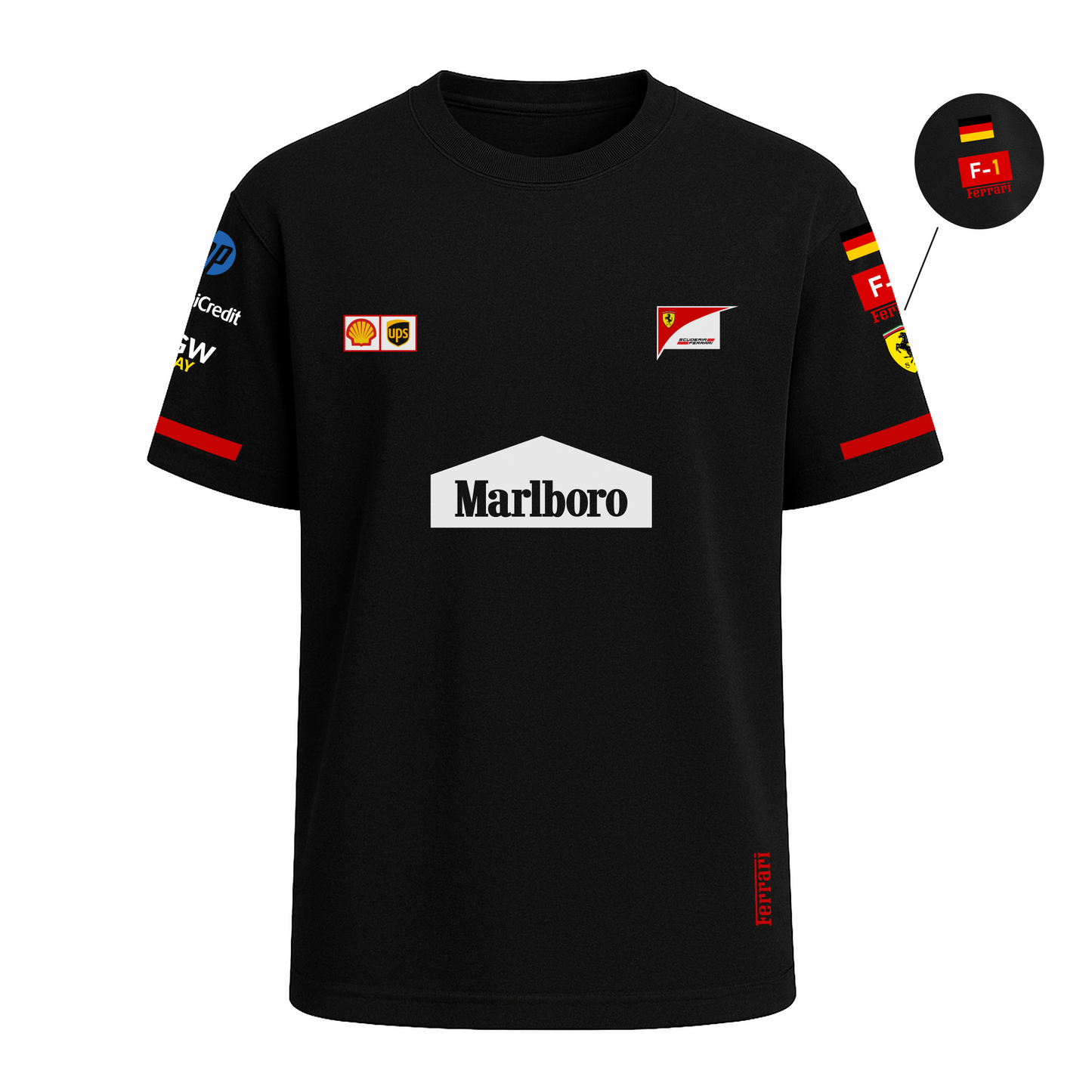 Ferrari-Scuderia Half Sleeve T-Shirt
