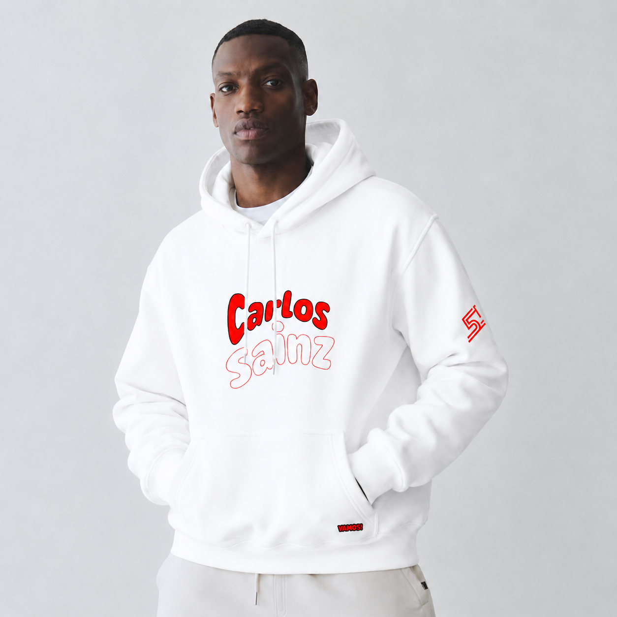 Motorsport Carlo Sainz White Hoodie