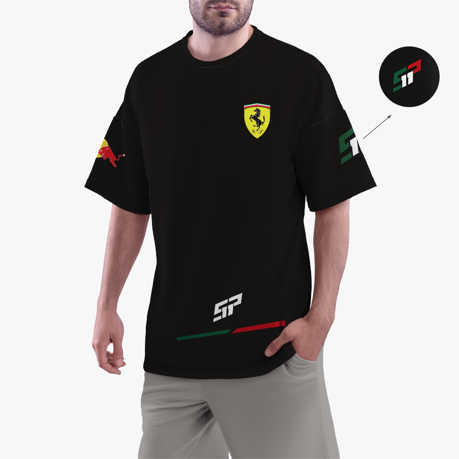 Red Ferrari Motorsport Oversized T-Shirt